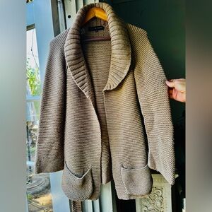 Isabel Marant Taupe Knit Cardigan Size 2 read below